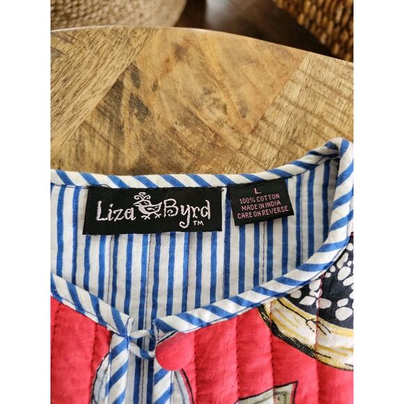 Liza Byrd The Madeline Reversible Quilted Jacket Women's Size L Scarlett Monkey - Picture 5 of 10